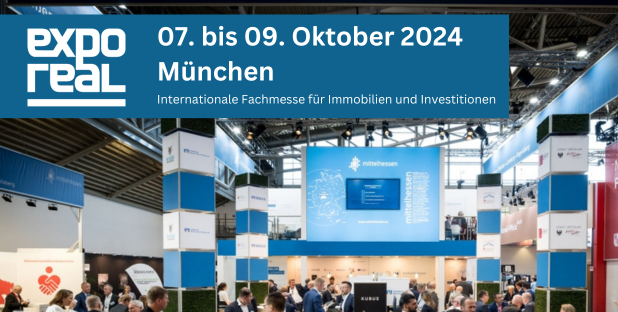 Besuchen Sie uns vom 7. bis 9. Oktober 2024 auf der #EXPOREAL