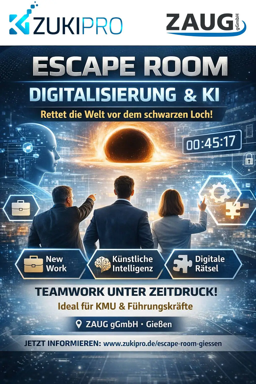 ZUKIPRO Escape Room „New Work, Digitalisierung und KI“