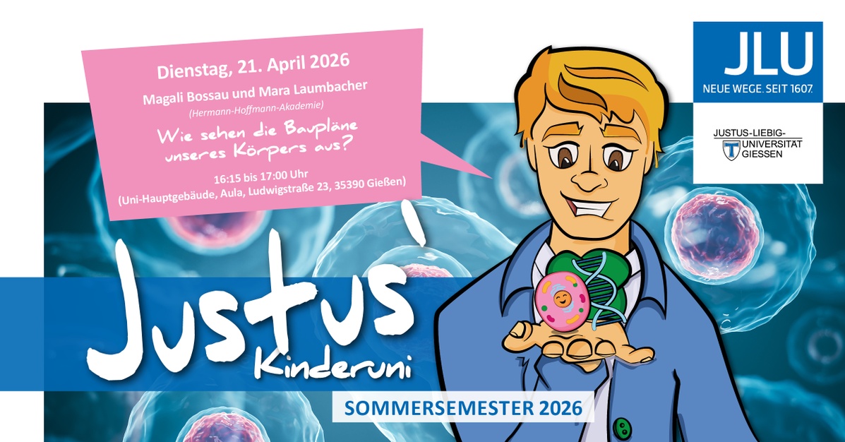 Justus' Kinderuni: Wie sehen die Baupläne unseres Körpers aus?