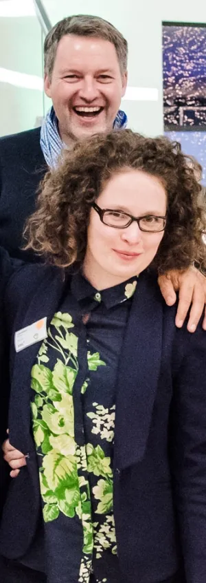 Wolfram Sauer (oben) und Constance Böhme von der XING AG