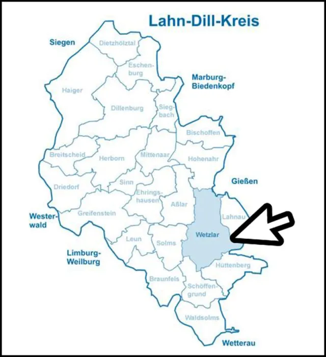 Der Bildungsatlas ist eine interaktive Landkarte des Kreises, über die man per Mausklick zu den jeweiligen Bildungsangeboten gelangt. Foto: Lahn-Dill-Kreis