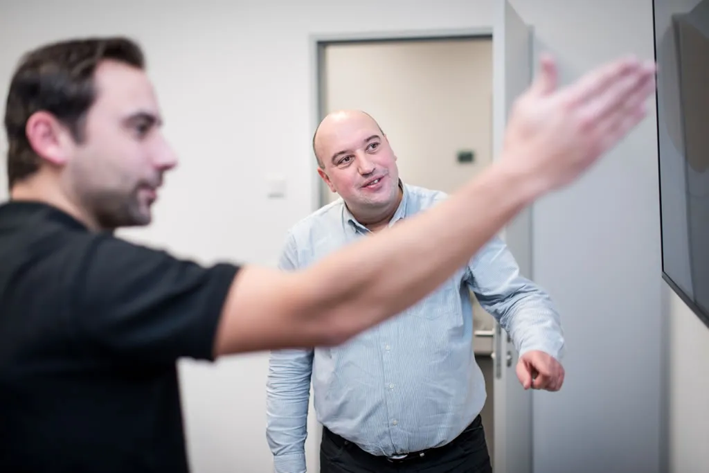Jörg Diehl und Pascal Blaschke im Gespräch