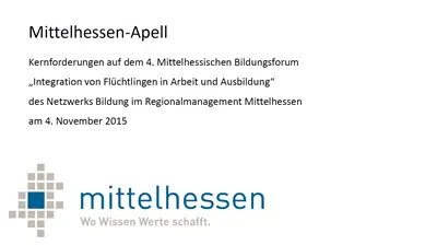 Der Mittelhessen-Appell zum Download (PDF, 213 KByte)