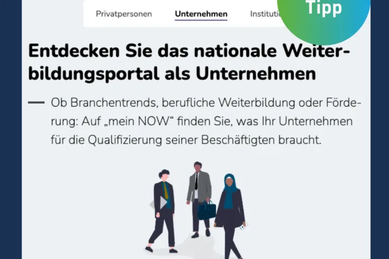 TeamMit Tipp: Das „mein NOW“ Weiterbildungs-Portal