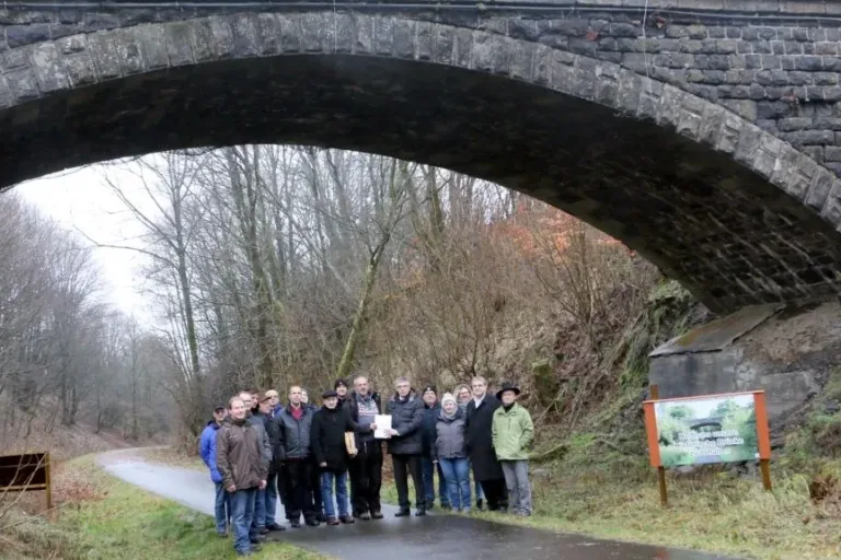 Historische Gewölbebrücke Hartmannshain wird saniert