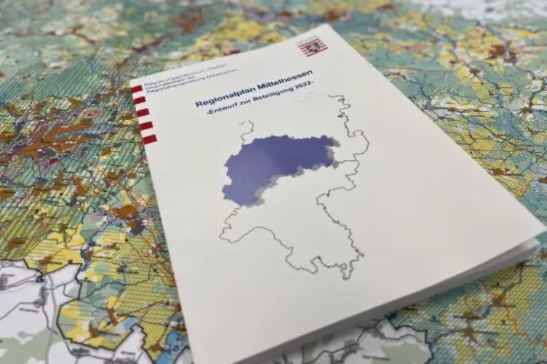 Entwurf des Regionalplans Mittelhessen wird offengelegt