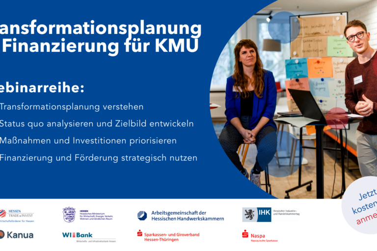 Webinarreihe: Transformationsplanung und Finanzierung für KMU