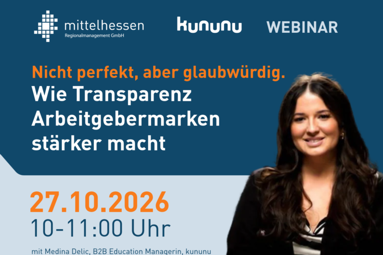 Webinar: Nicht perfekt, aber glaubwürdig – Wie Transparenz Arbeitgebermarken stärker macht