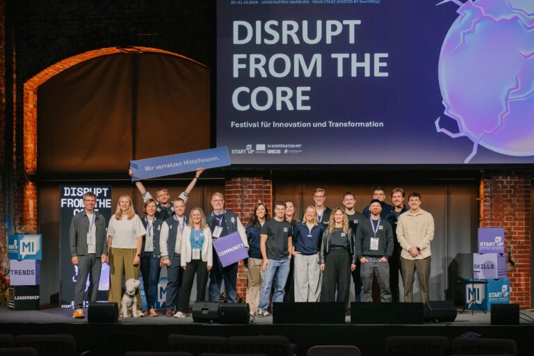 Disrupt from the Core: Festival für Innovation und Transformation bringt Wirtschaft, Wissenschaft und Startups in Marburg zusammen