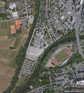 Räumliches Umfeld (unmaßstäblich) aus dem Bebauungsplan Nr. 215 der Stadt Wetzlar